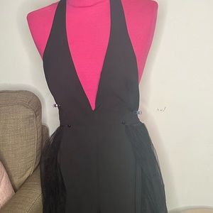 Jumpsuit with tulle skirt attached